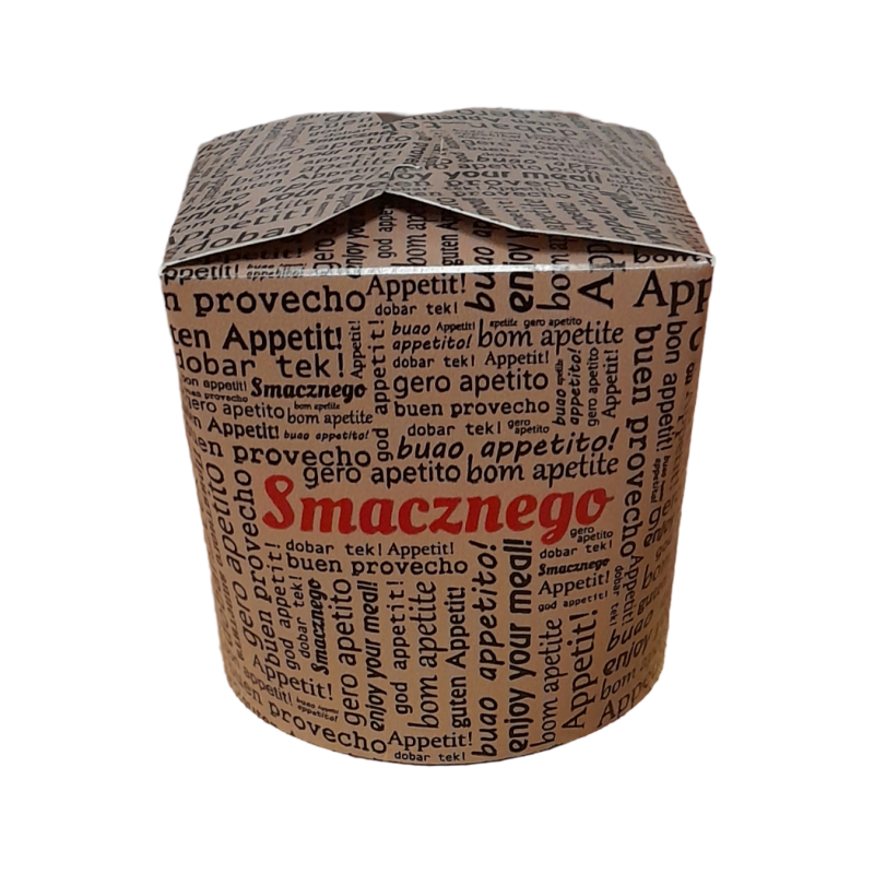 Pojemnik papierowy SMACZNEGO NAPISY  750 ml   '50