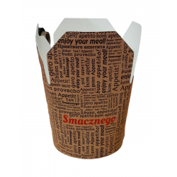 Pojemnik papierowy SMACZNEGO NAPISY  750 ml   '50