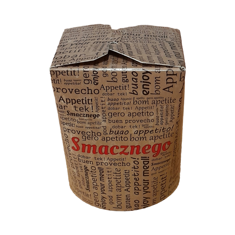 Pojemnik papierowy SMACZNEGO NAPISY  500 ml    '50