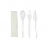Konf.serwetka+widelec+nóż+łyżka PREMIUM transp'250