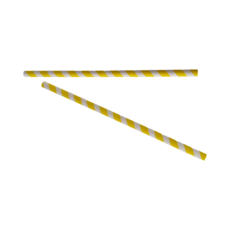 Rurka papierowa 8/210 biało-żółta  '250