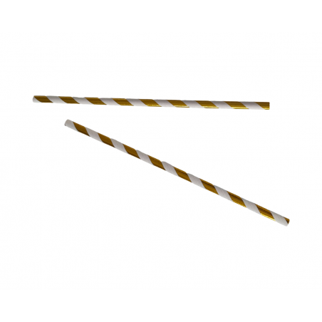 Rurka papieowa 6/197 złote paski    '250