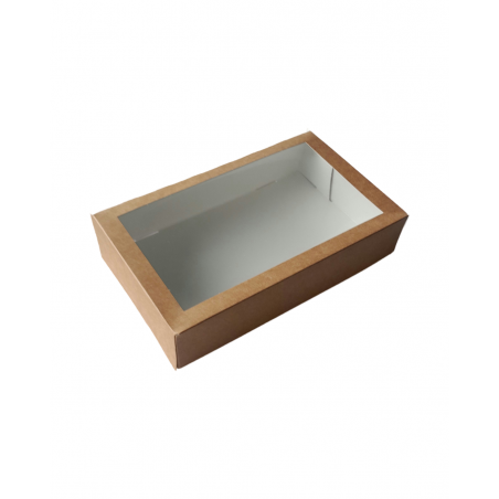 Pojemnik Sushi KRAFTBB okienkiem215x135x50(140)'70