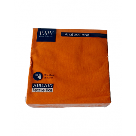 Serwetka fliz PAW 40x40 pomarańczwa   '50