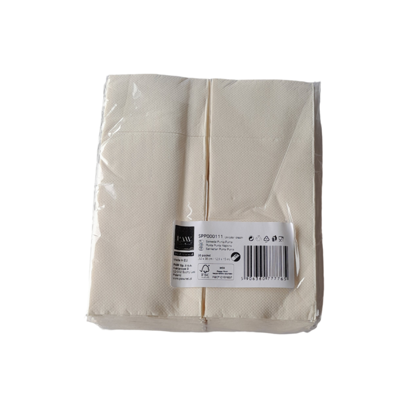 Serwetki kieszonki kremowe  p-p '50