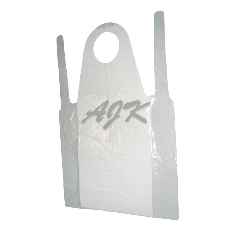 Fartuch foliowy LDPE jednorazowy biały 800x1250x18mm '50