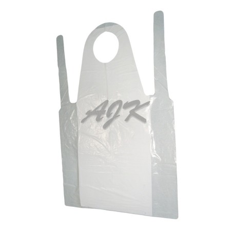 Fartuch foliowy LDPE jednorazowy biały 800x1250x18mm '50