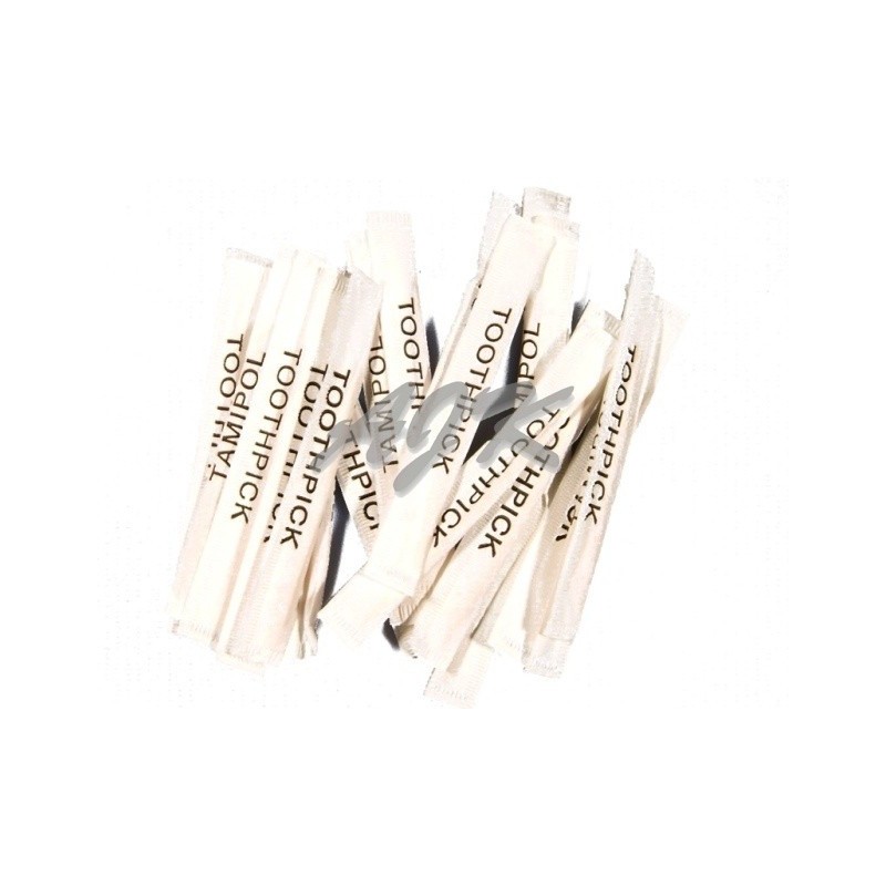 Wykałaczki higieniczne w papierku 65mm  '1000