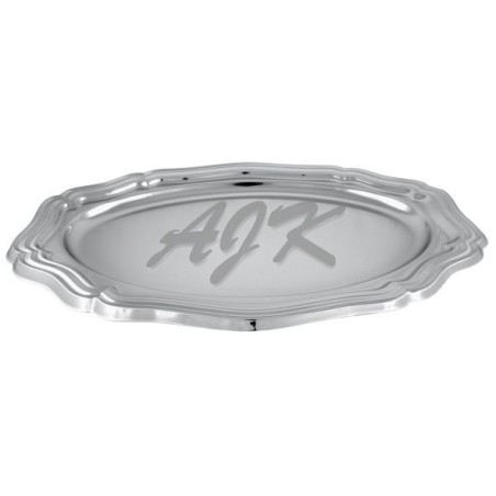 Patera srebna owalna PET 450x310 mm '1
