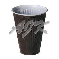 Kubek plastikowy PS brązowy...