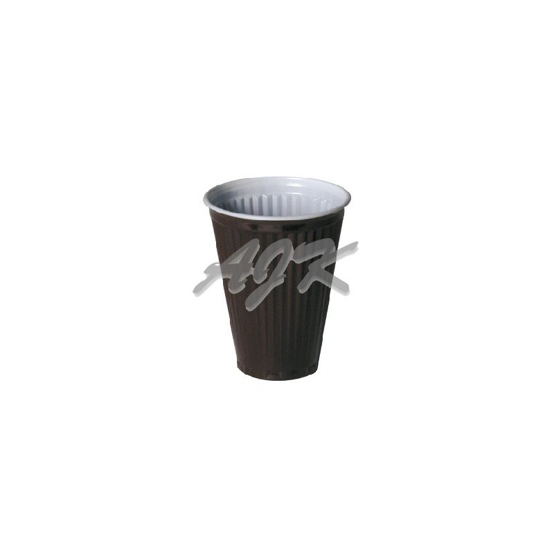 Kubek plastikowy PS brązowy 180ml Vending '100