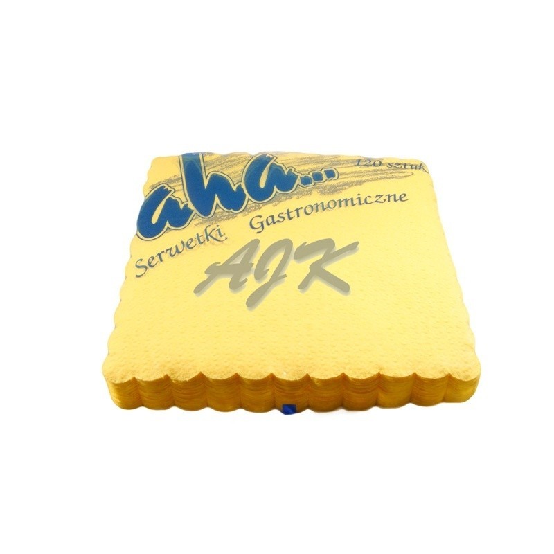 Serwetka żółta AHA 15x15cm '120