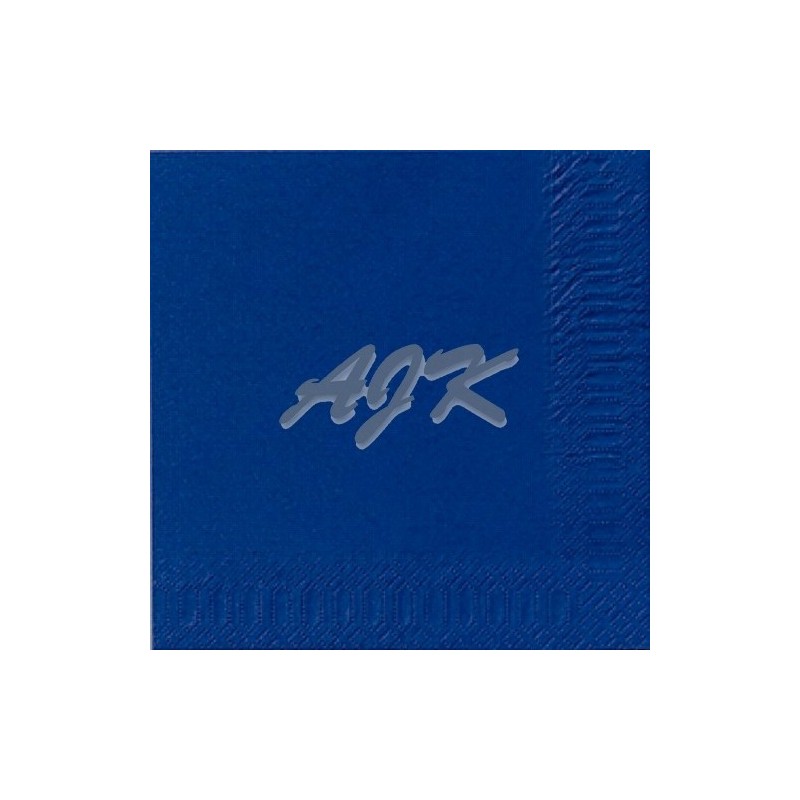 Serwetka DUNI niebieska składana 1/4 33x33cm 2-w '125