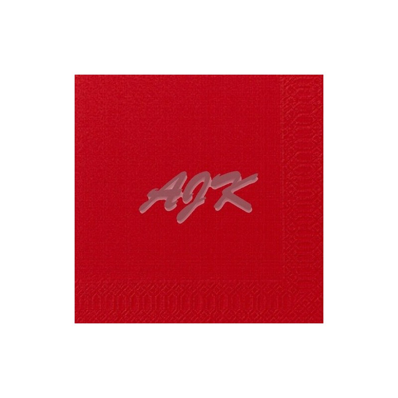 Serwetka DUNI czerwona składana 1/4 33x33cm 2-w '125