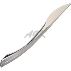 Nóż metalizowany srebrny Duni Flair \'40