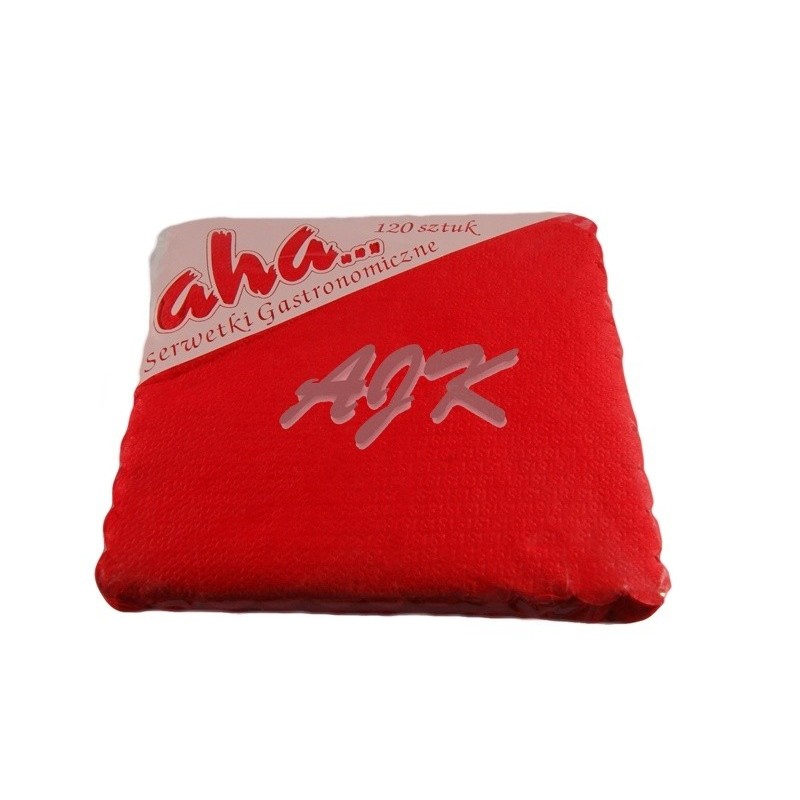 Serwetka czerwona AHA 15x15cm '120