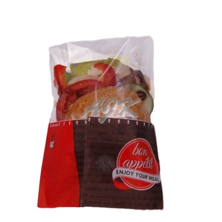 Opakowanie na kanapkę SnackBag M Bon Appetit 180x70/50x130mm '250