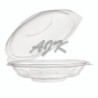 Pojemnik do sałatek z wieczkiem na zawiasie PET 250ml 150x49mm '50