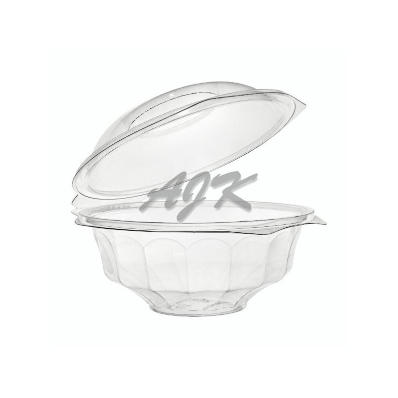 Pojemnik do sałatek z wieczkiem na zawiasie PET 500ml 150x87mm '50