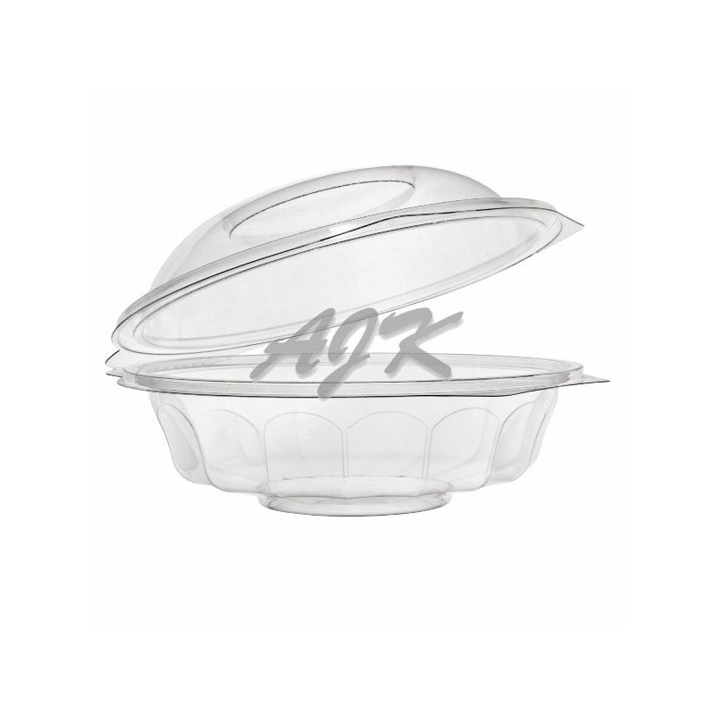 Pojemnik do sałatek z wieczkiem na zawiasie PET 750ml 190x74mm '60