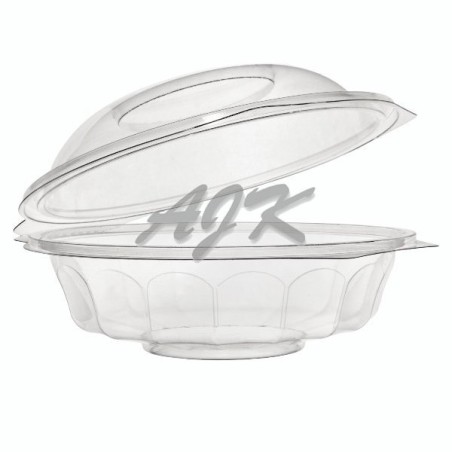 Pojemnik do sałatek z wieczkiem na zawiasie PET 750ml 190x74mm '60