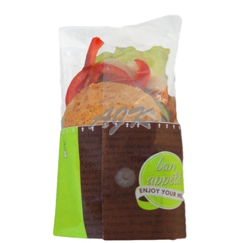 Opakowanie na kanapkę SnackBag L Bon Appetit 215x70/50x130mm '250
