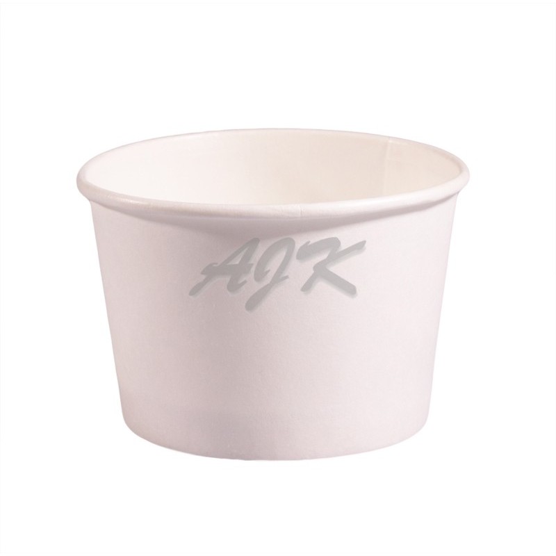 AJK Pojemnik papierowy na lody BIAŁY 170ml \'50
