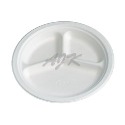 Talerz biały bodegradowalny...