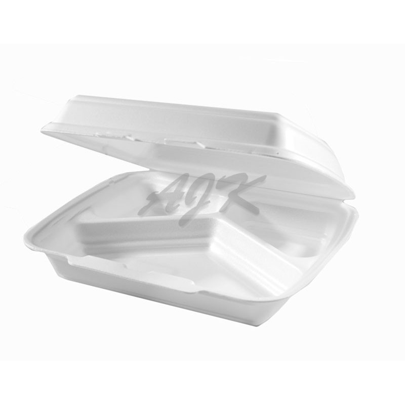 Menu box HP4/3 trójdzielny styropian a\'    125 szt
