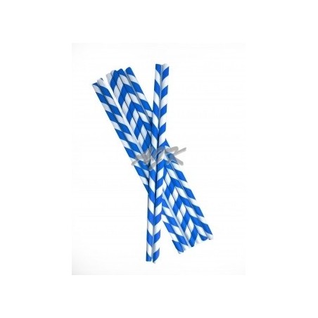 Rurka papierowa 6/197 biało-niebieska   \'250