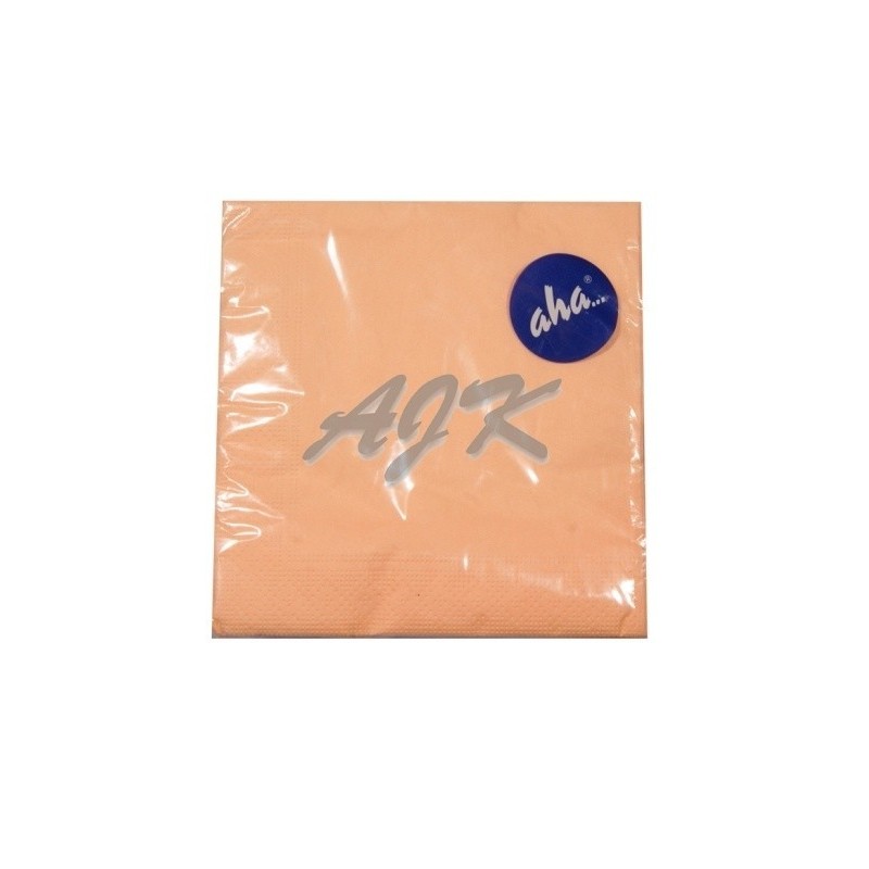 Serwetka AHA łososiowa składana 1/4 33x33cm 3-w '20