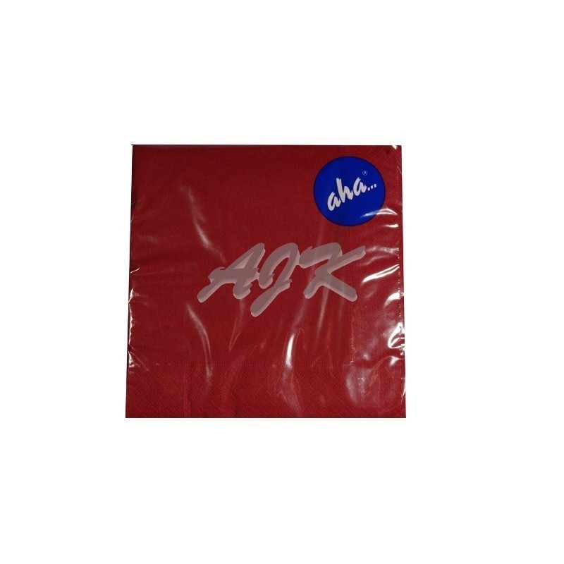 Serwetka AHA bordowa składana 1/4 33x33cm 3-w '20