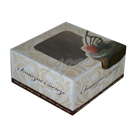 Pudełko klejone + okno Ornament 250x250x120 \'1