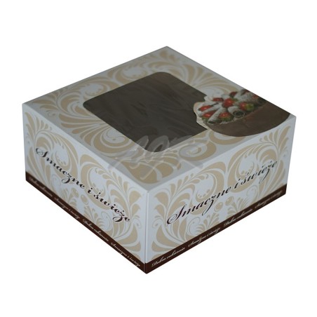 Pudełko klejone + okno Ornament 220x220x110 \'1