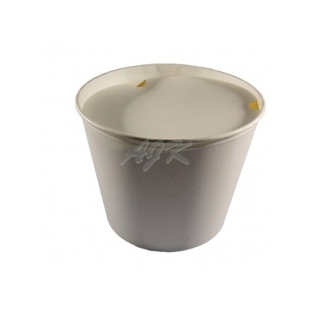 KUBEŁEK PAP. BIAŁY 2600 ML 85OZ + wieko \'1