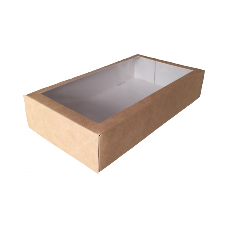 Pojemnik Sushi KRAFTBB z okienkiem24x14x5(140)' 70