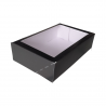 Pojemnik Sushi CZARNYBB z okienkiem19x13x5(140)'70