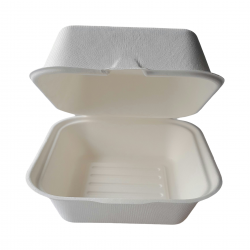 Burger box z pokrywką 155x155x85mm '50