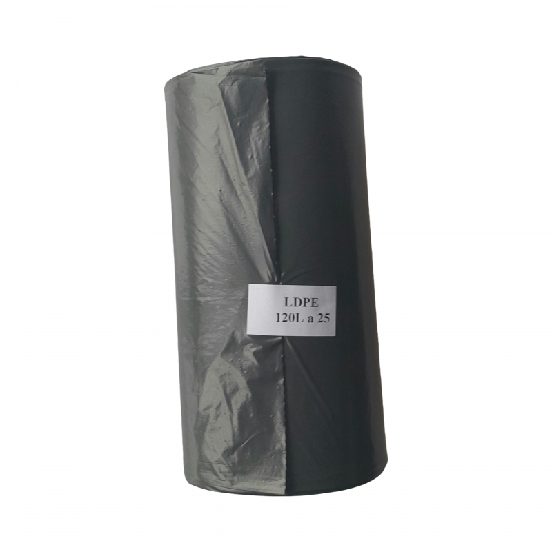 Worki na odpady AJK czarne 120l  PREMIUM \'  25szt