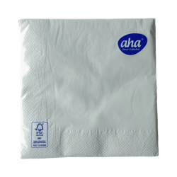 Serwetka AHA biała '20