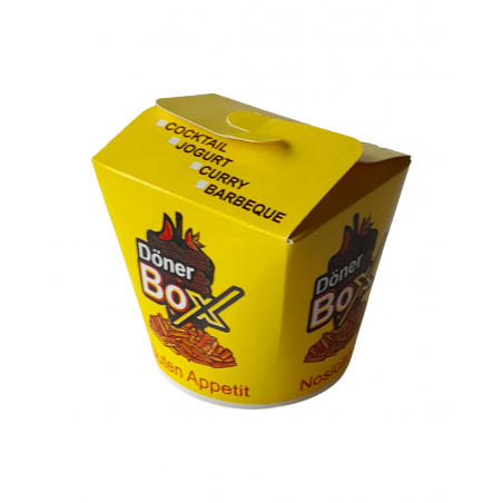 Kebab box 750 ml  Żółty Doner Box  '25