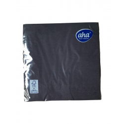 Serwetka AHA czarna 33x33...