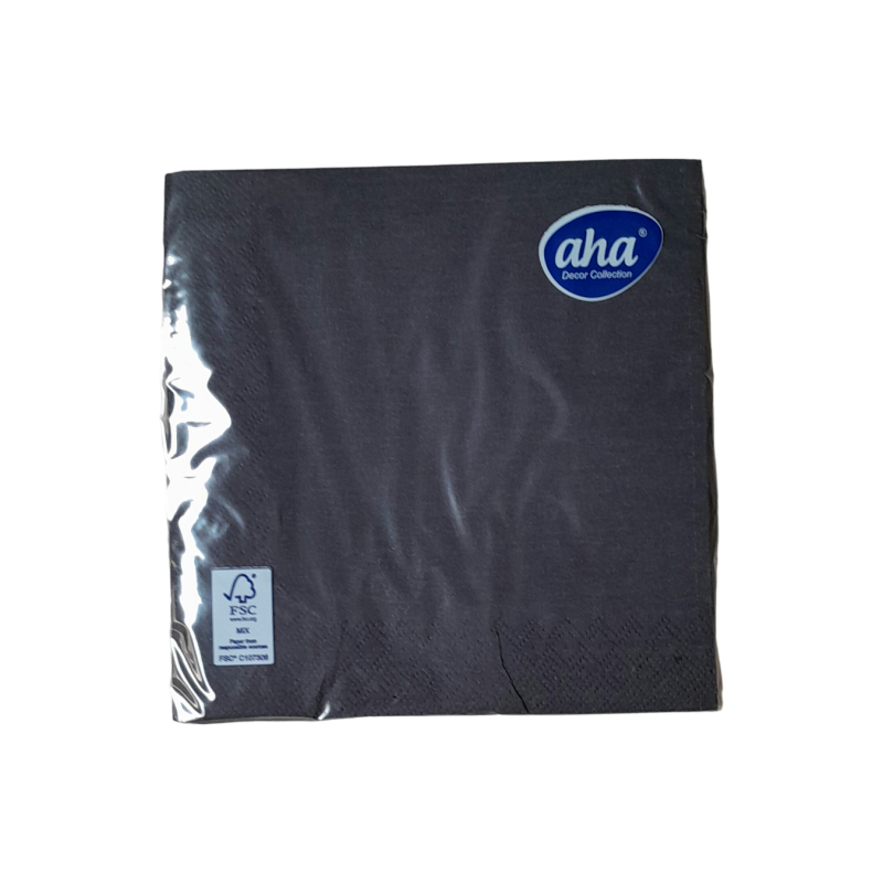 Serwetka AHA czarna 33x33    '20