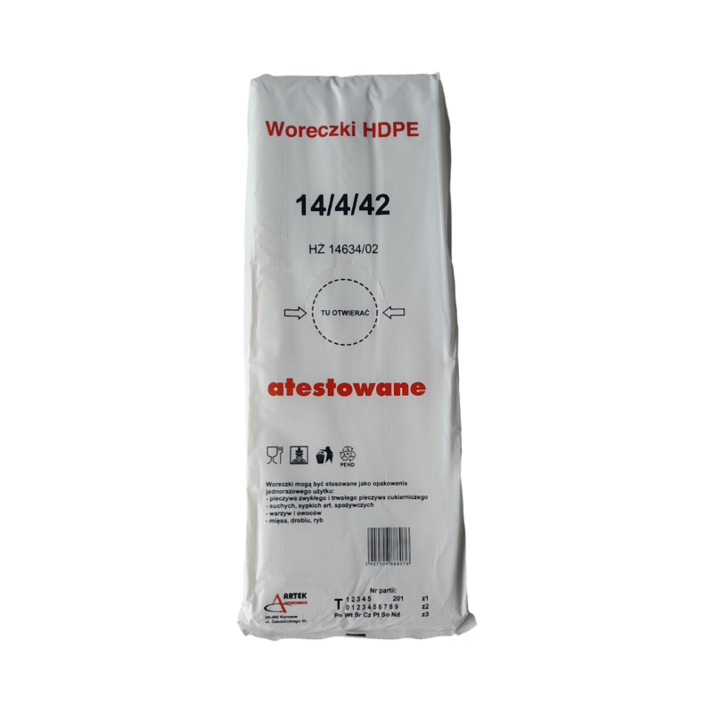 Woreczki HDPE 14x42 '800